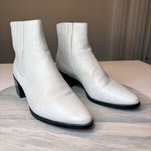 Rag & Bone Rover Smooth Leather Chelsea Ankle Bootie Boots US Size 8.5
